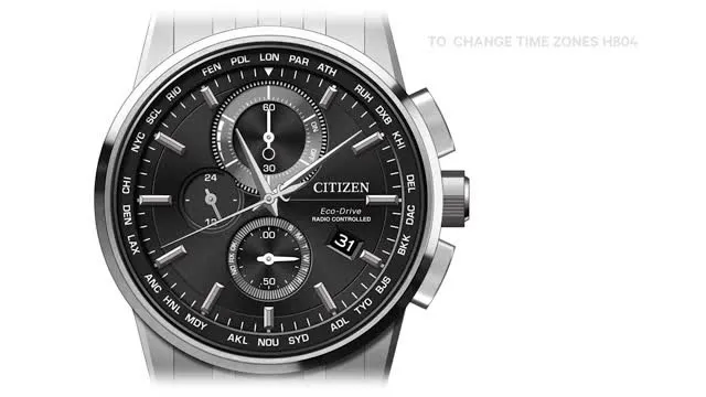 Citizen Eco-Drive Duratect NaviHawk チタン Promaster Navihawk A-T Green Dial Stainless Steel Bracelet AT8227
